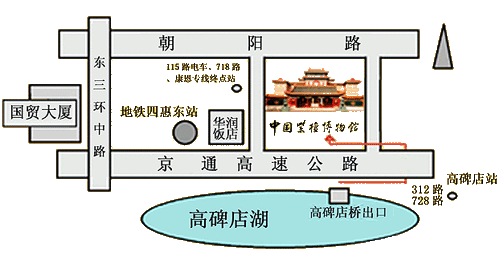 中国紫檀博物馆交通图