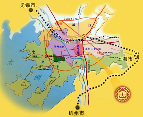 苏州市会议中心交通图