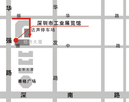 深圳市工业展览馆交通图